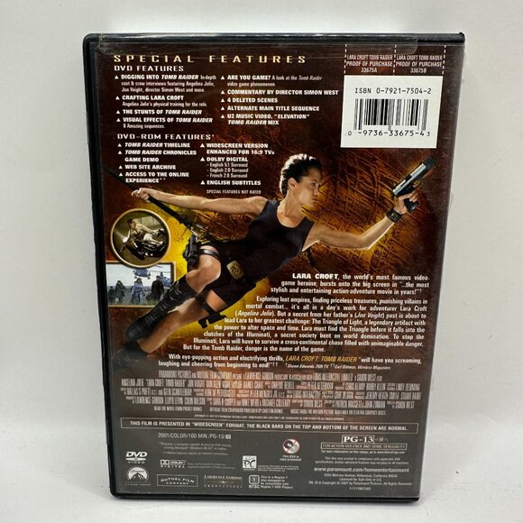 Lara Croft Tomb Raider Special Collectors Edition DVD Movie PG-13 Paramount NTSC - Picture 2 of 3